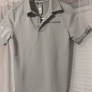 Adidas Light Gray The Players golf Polo